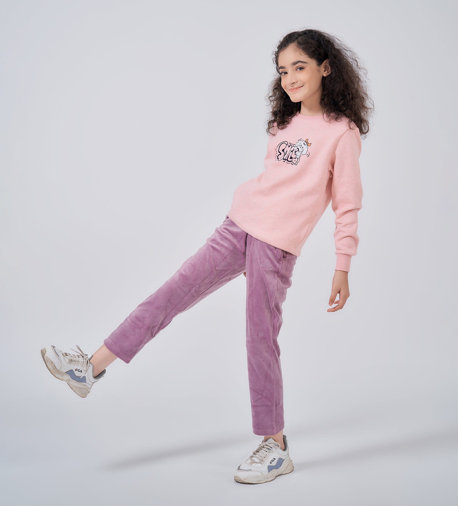 Sweatshirts Hoodies & Sweatshirts Pink melange Cozy Charm Sweatshirt