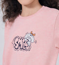 Sweatshirts Hoodies & Sweatshirts Pink melange Cozy Charm Sweatshirt