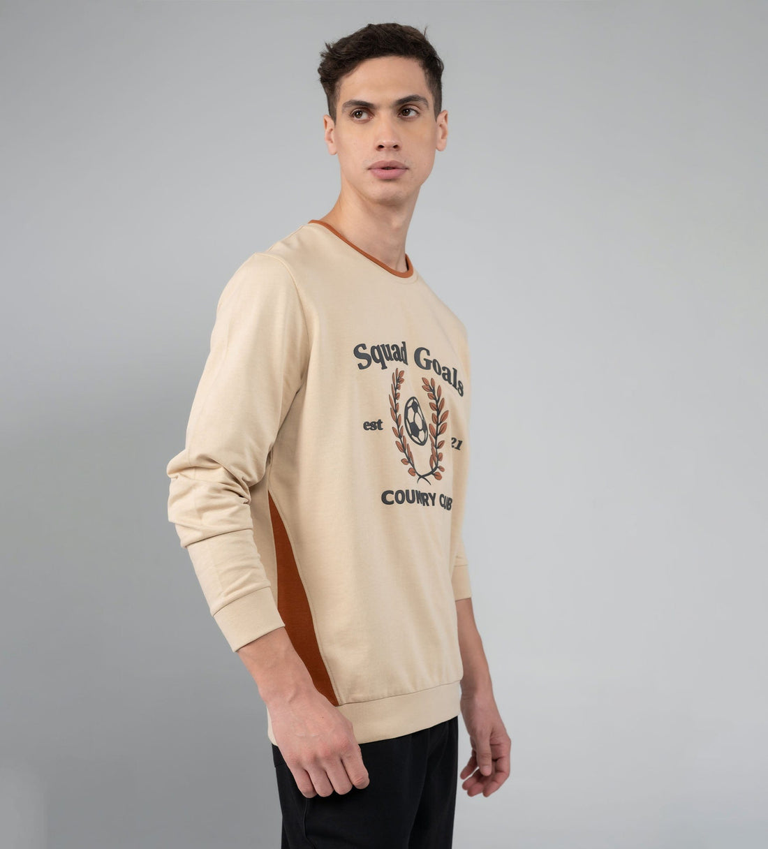 Sweatshirts Printed Sweatshirts Oat Milk Graphic Men's T-shirt