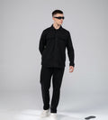 Sweatshirts Shacket Classic Black Shacket For Men