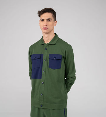 Sweatshirts Shacket versatile olive shacket for men