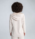 Sweatshirts Solid Hoodie FAWN PLACKET HOODIE SWEATSHIRT