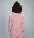 Sweatshirts Solid Sweatshirts Elegant pink  Ribbed Knit Sweatshirt