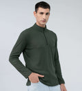 Sweatshirts Zipper Sweatshirt Fitted Zip Flex Sweatshirt