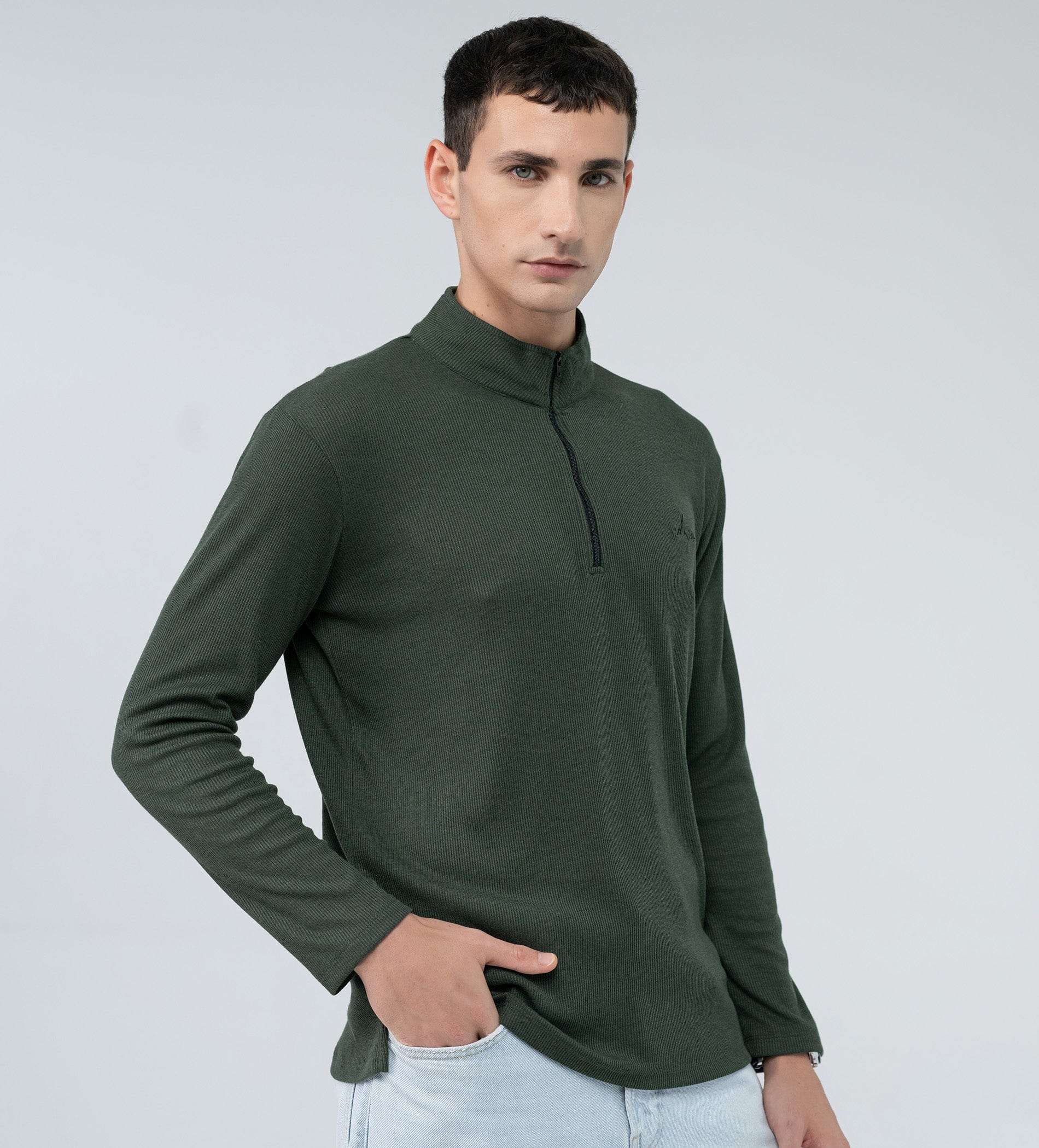 Sweatshirts Zipper Sweatshirt Fitted Zip Flex Sweatshirt