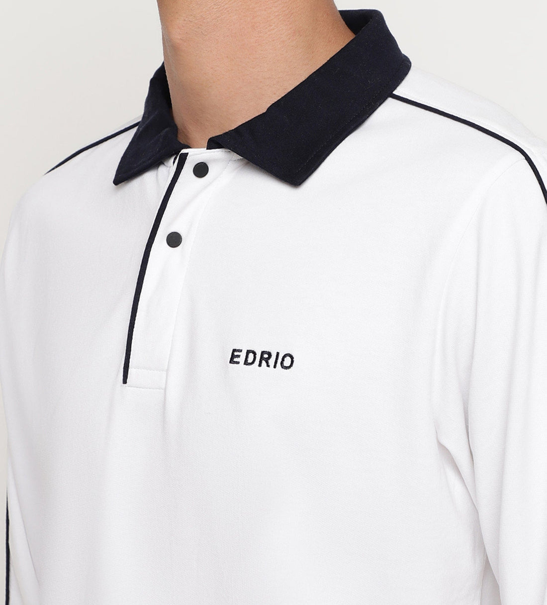 T-shirts Polo T-Shirt White Striped Polo for Men