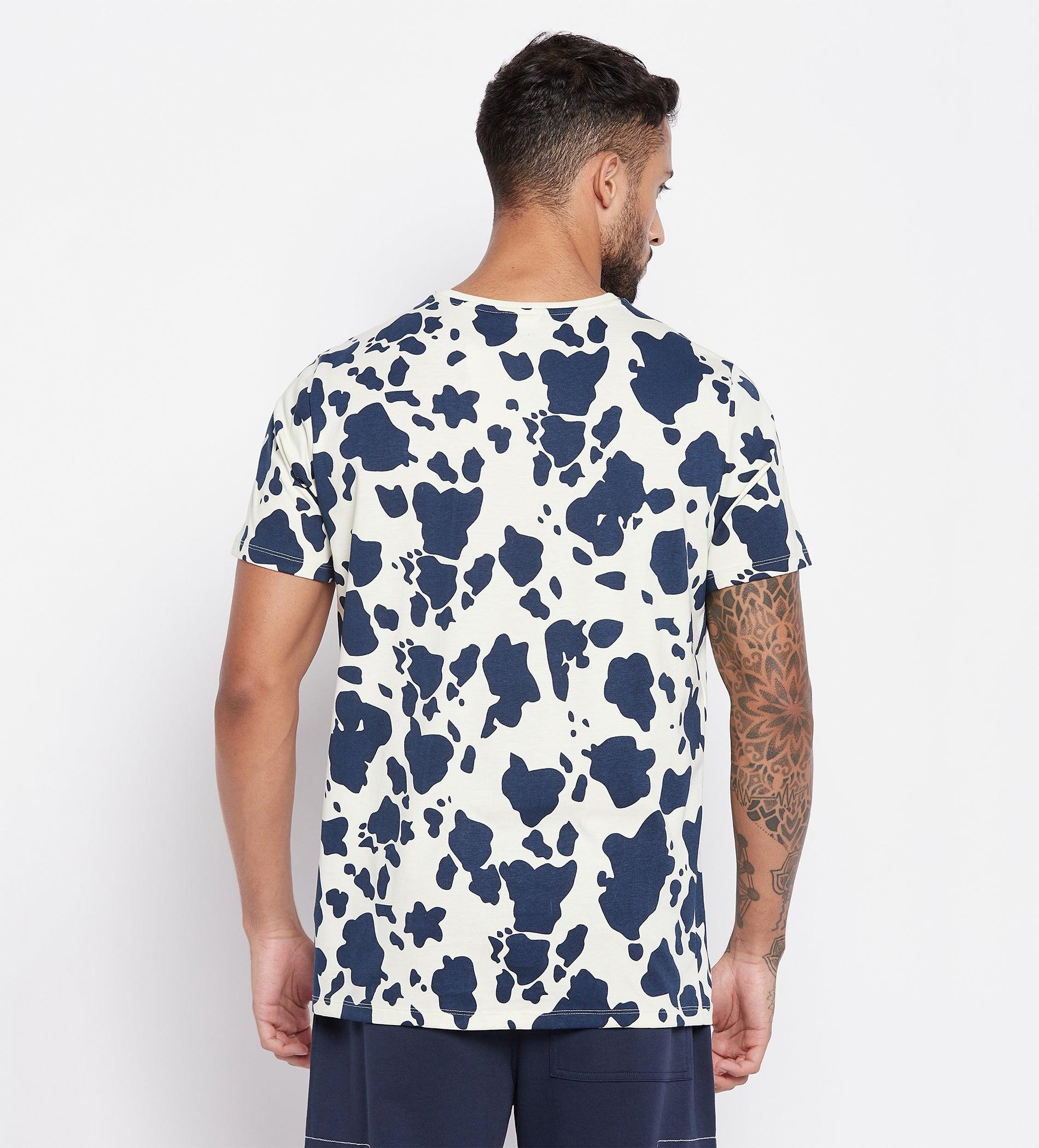 T-shirts T-Shirt All Over Printed Regular Fit T-Shirt for Men