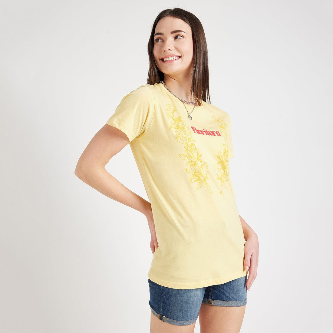 T-shirts T-Shirt Amber Floral Chintz Cotton Tee