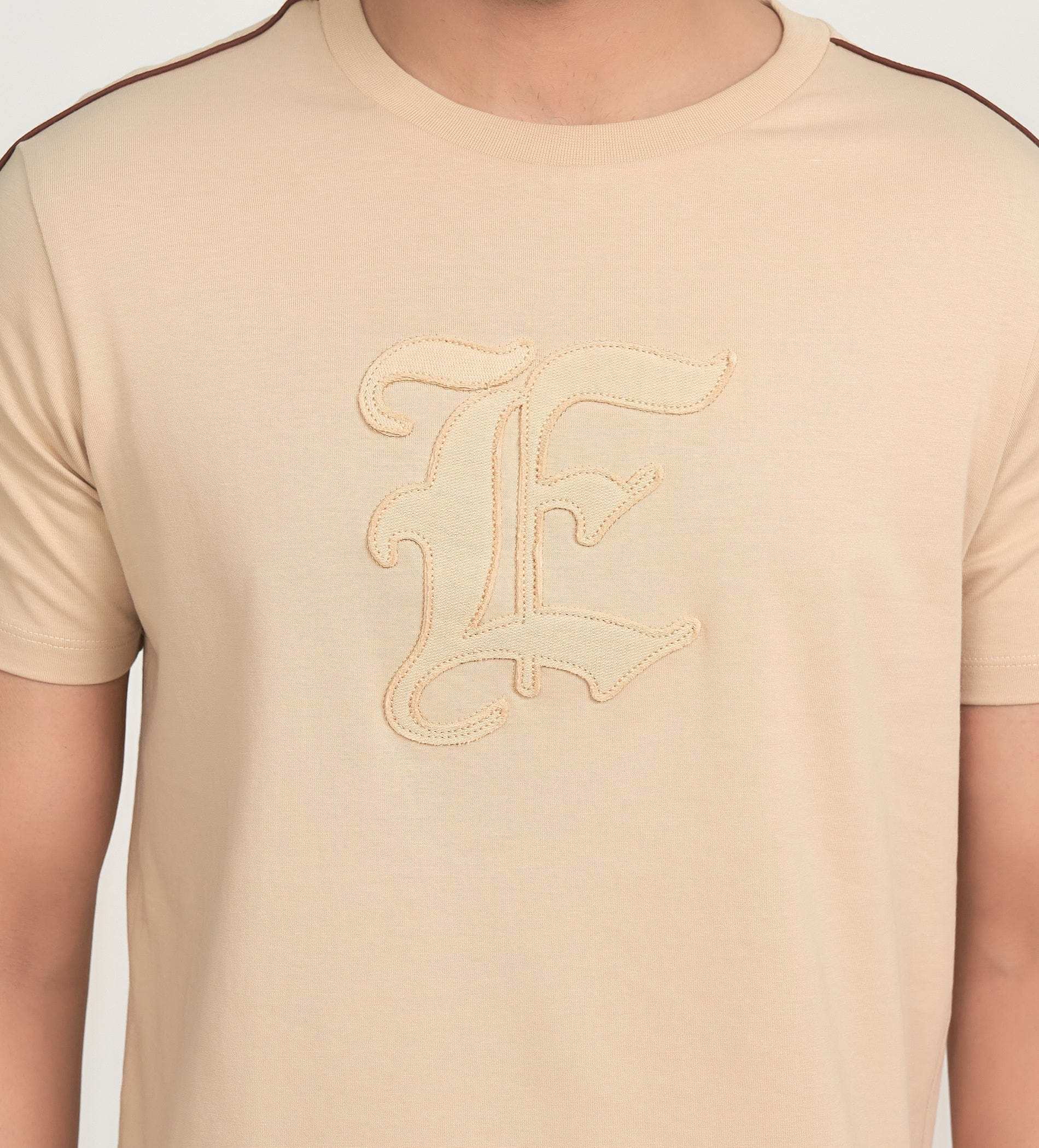 T-Shirts T-Shirt Beige E-Statement T-shirt
