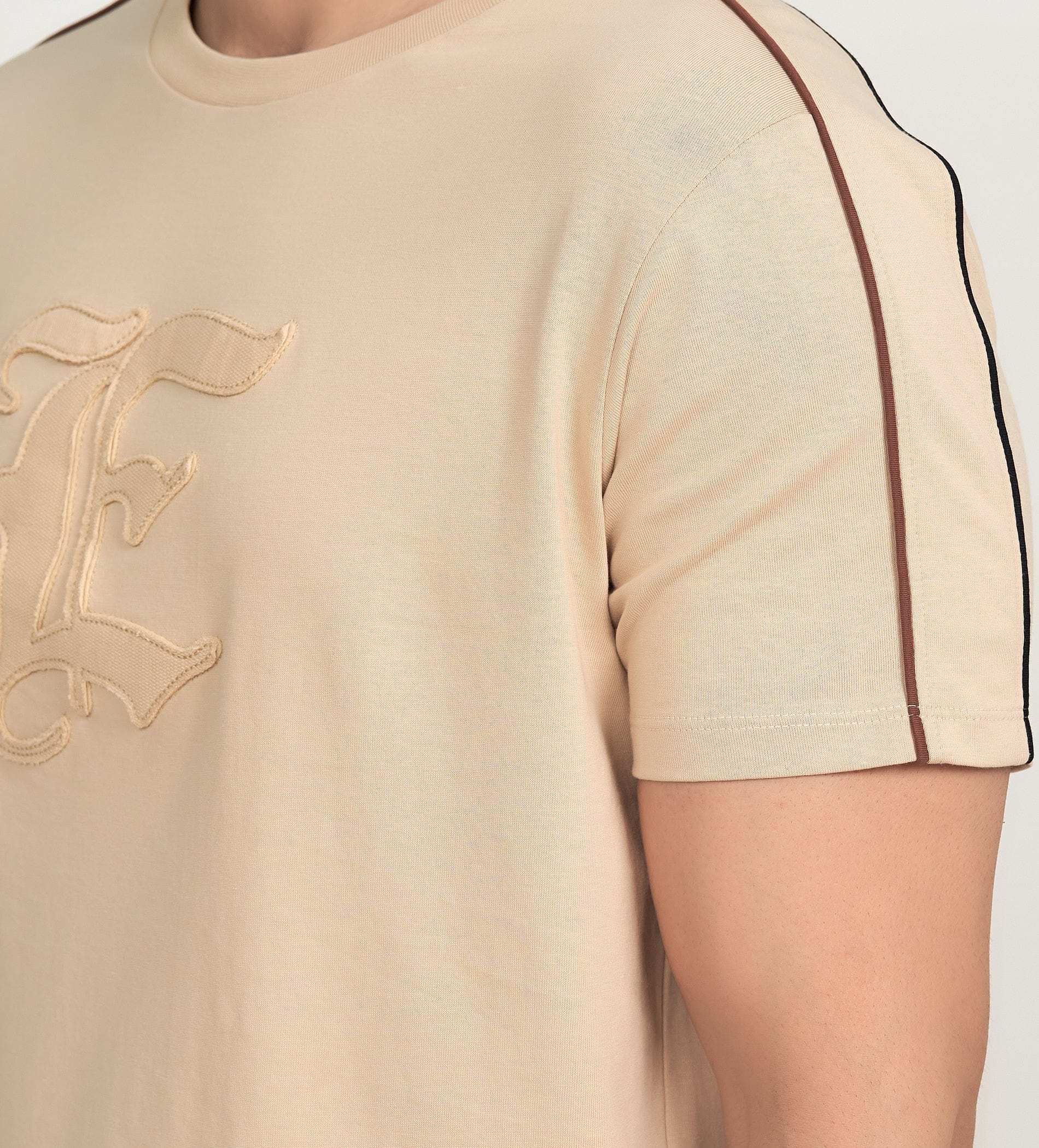 T-Shirts T-Shirt Beige E-Statement T-shirt