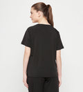 T-shirts T-Shirt Black Basic Raglan Sleeve Tshirt for Women