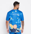 T-shirts T-Shirt Blue Starry Night Men's Oversized T-shirt for Men