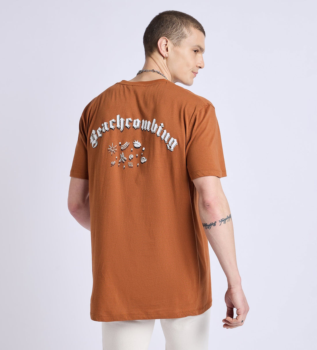 T-shirts T-Shirt Brown Beachcombing T shirt For Men