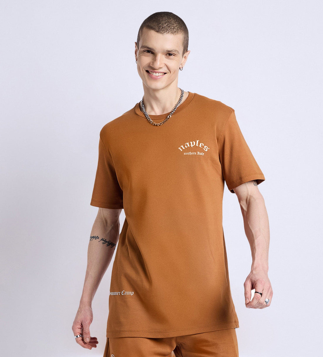 T-shirts T-Shirt Brown Naples Nostalgia T-shirt For Men
