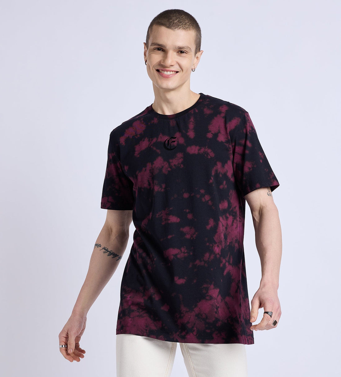 T-Shirts T-Shirt E Logo Burst Tie Dye T-Shirt