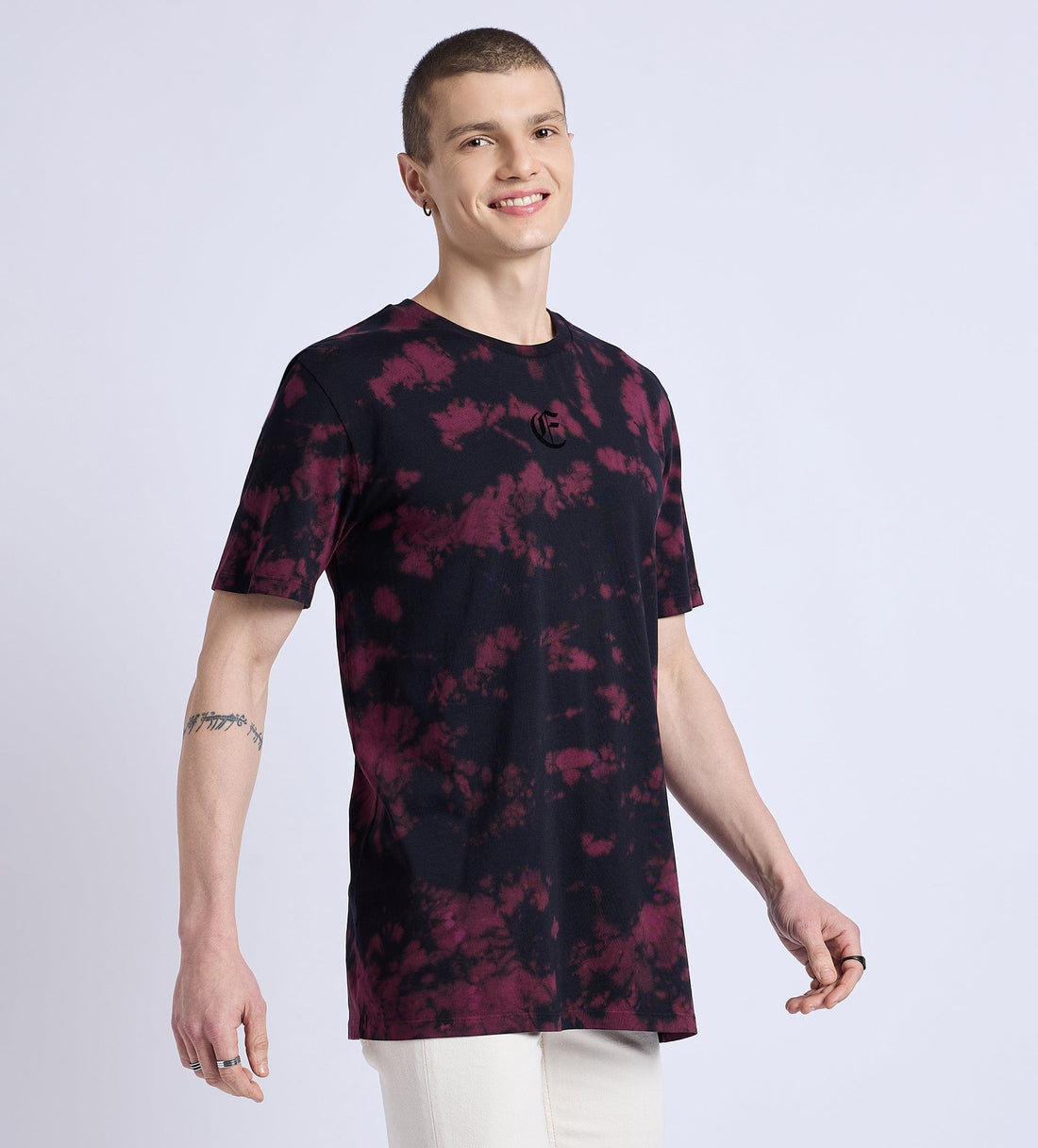 T-Shirts T-Shirt E Logo Burst Tie Dye T-Shirt