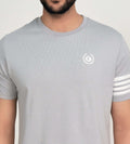 T-Shirts T-Shirt Grey Minimalist Motion T-shirt