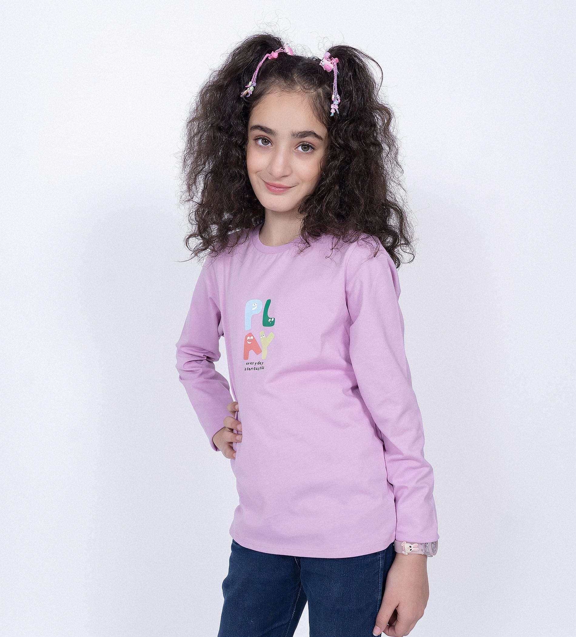 T-Shirts T-Shirt Joyful Lilac Playtime full sleeve T-Shirt