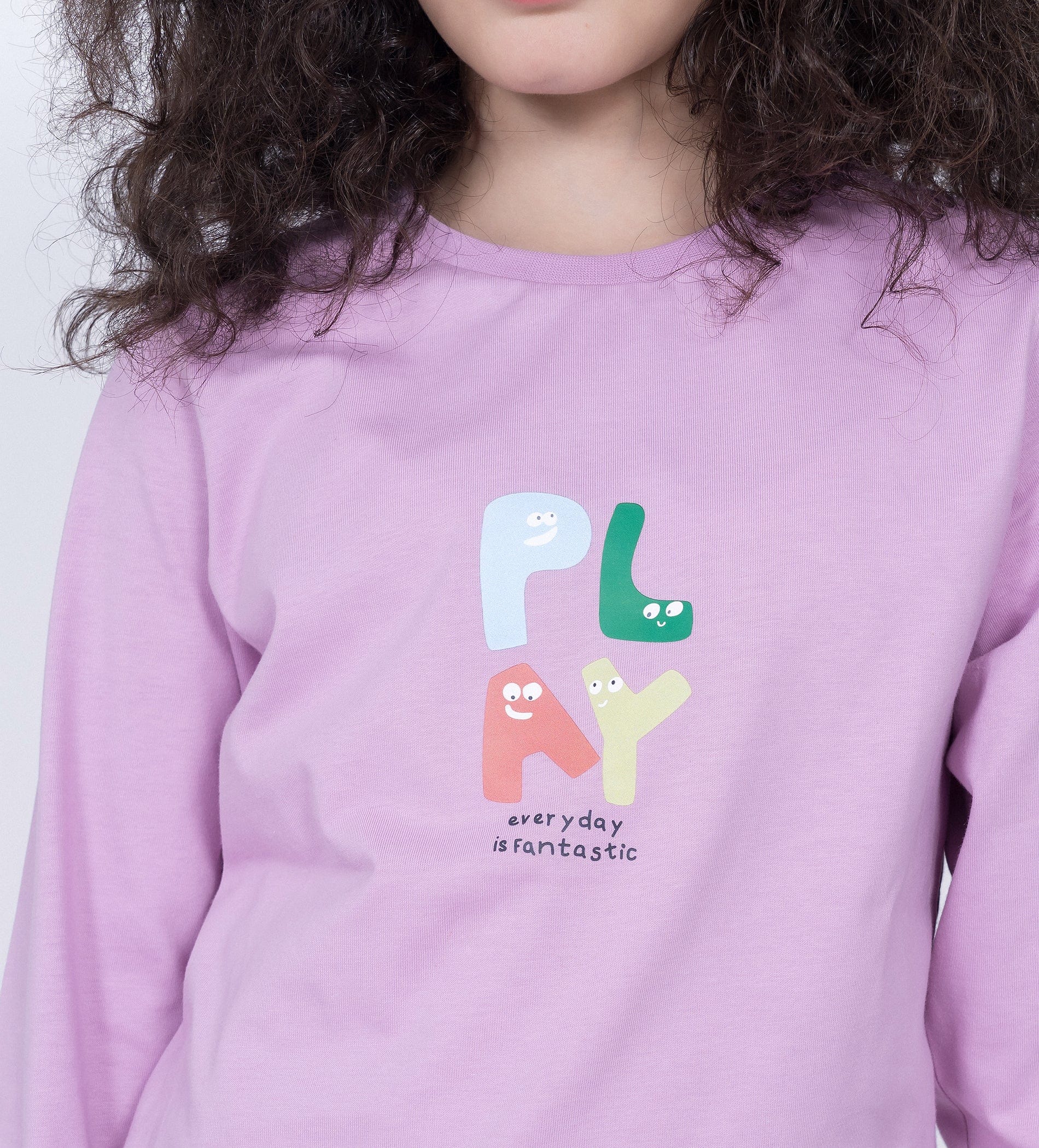 T-Shirts T-Shirt Joyful Lilac Playtime full sleeve T-Shirt