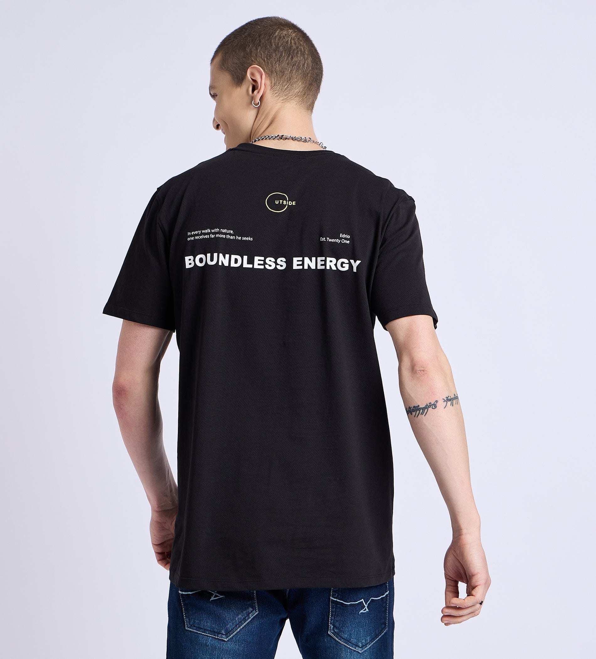 T-Shirts T-Shirt Lightweight T-Shirt With Back Text