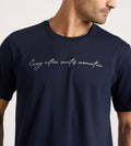 T-Shirts T-Shirt Navy Cursive Whisper T-shirt For Men