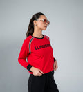 T-Shirts T-Shirt Vibrant Red Crop top