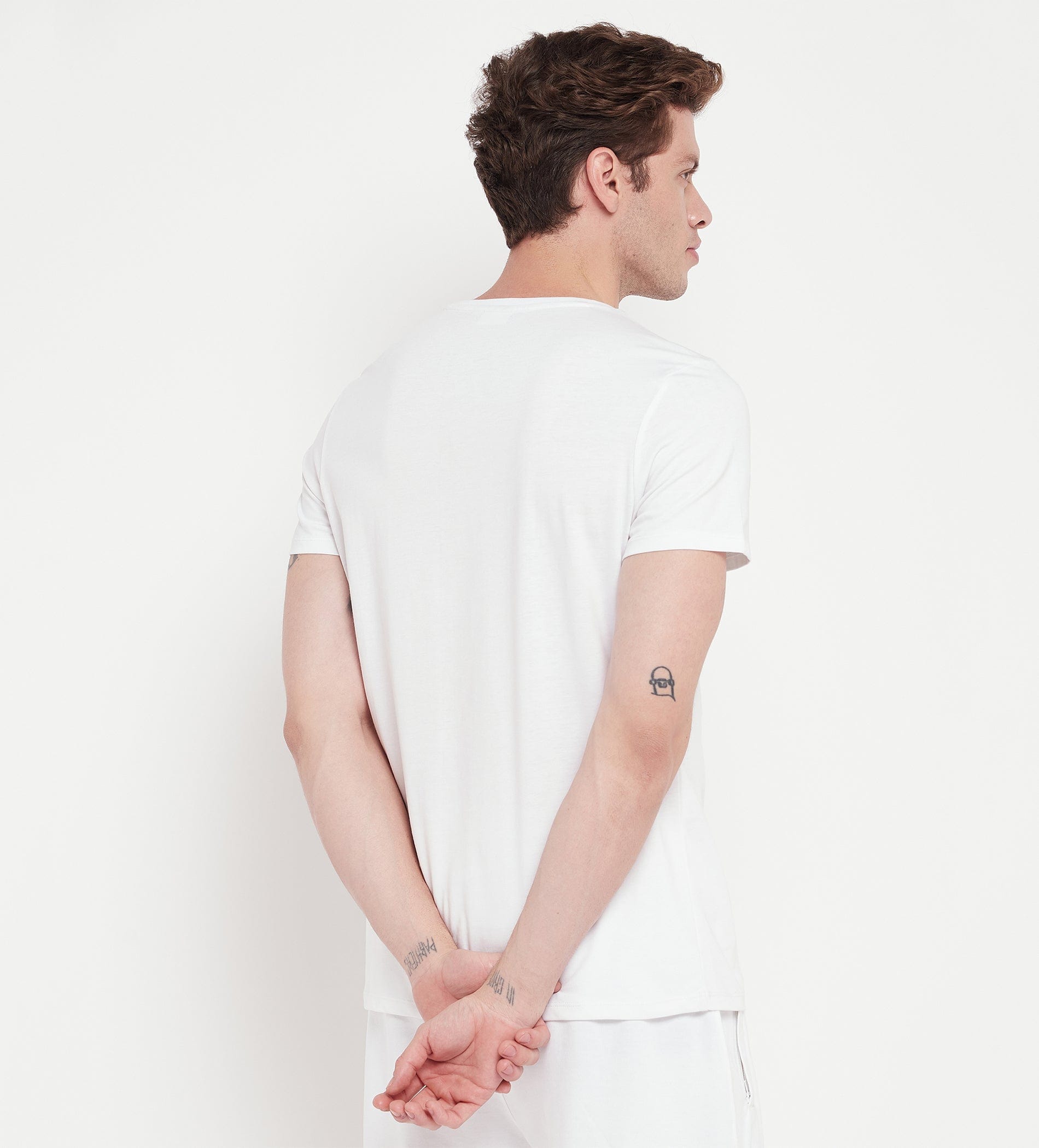 T-shirts T-Shirt White Printed White Regular Fit T-Shirt for Men