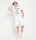 T-shirts T-Shirt White Printed White Regular Fit T-Shirt for Men