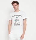 T-shirts T-Shirt White Printed White Regular Fit T-Shirt for Men