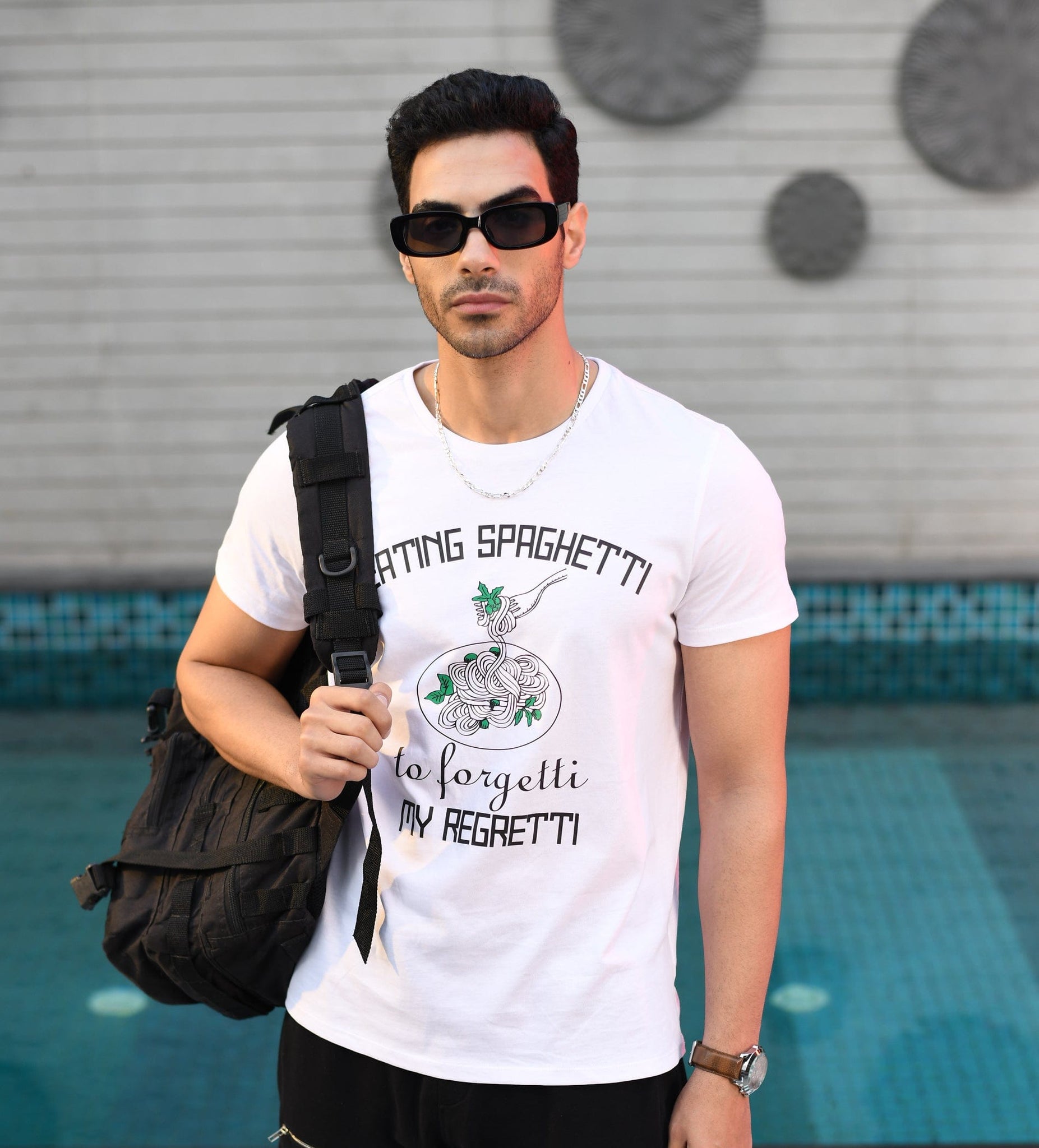 T-shirts T-Shirt White Printed White Regular Fit T-Shirt for Men