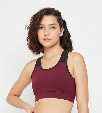 Tanks & Tops Bralette Maroon Racerback Bralette for women