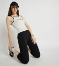 Tanks & Tops Crop Top Embroided Ribbed Tank Top