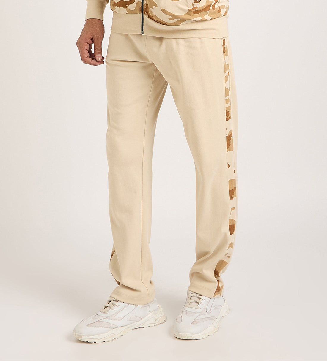 Track Pants Drawstring Trackpants Beige Camo Edition Trackpant For Men