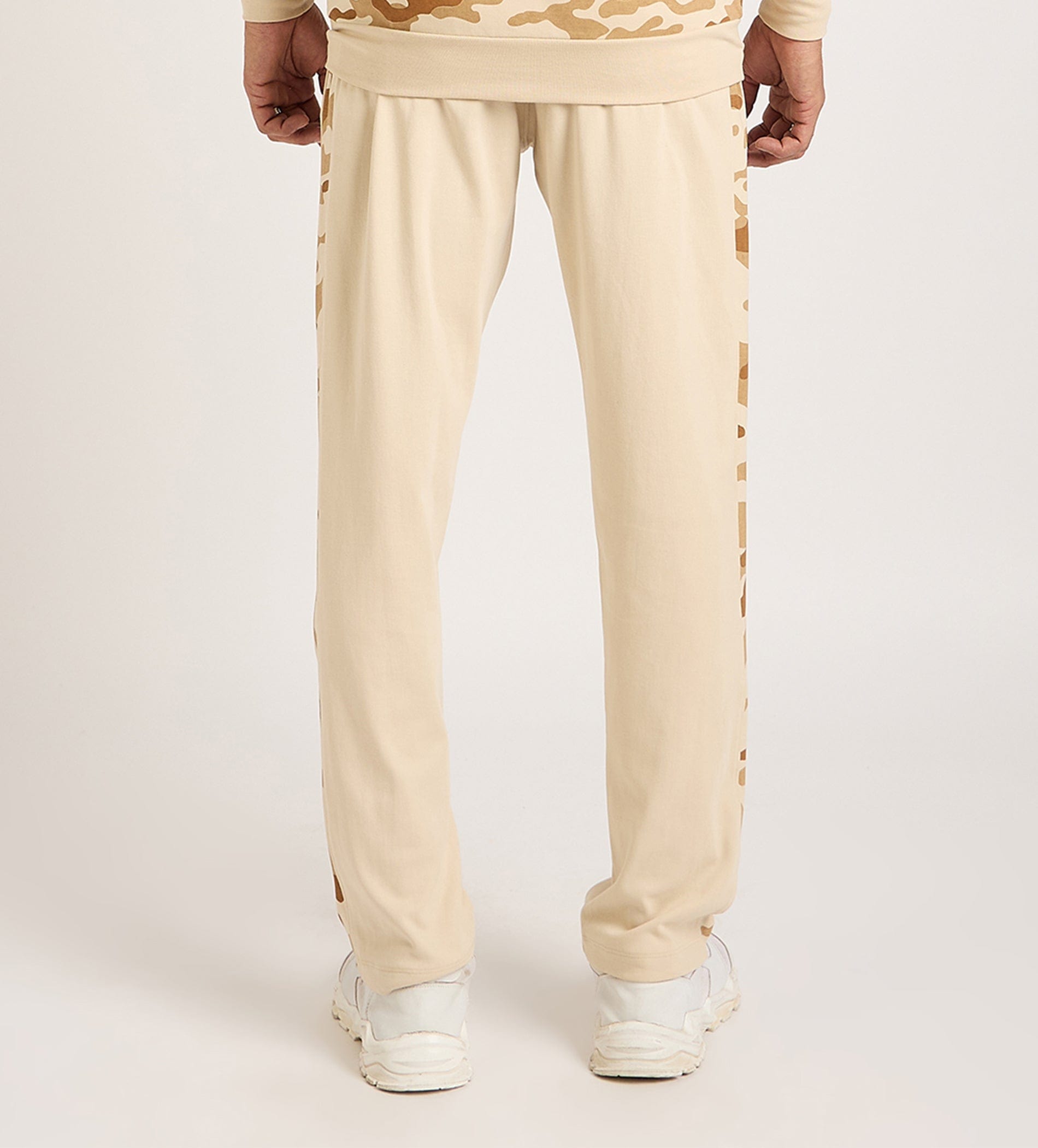 Track Pants Drawstring Trackpants Beige Camo Edition Trackpant For Men