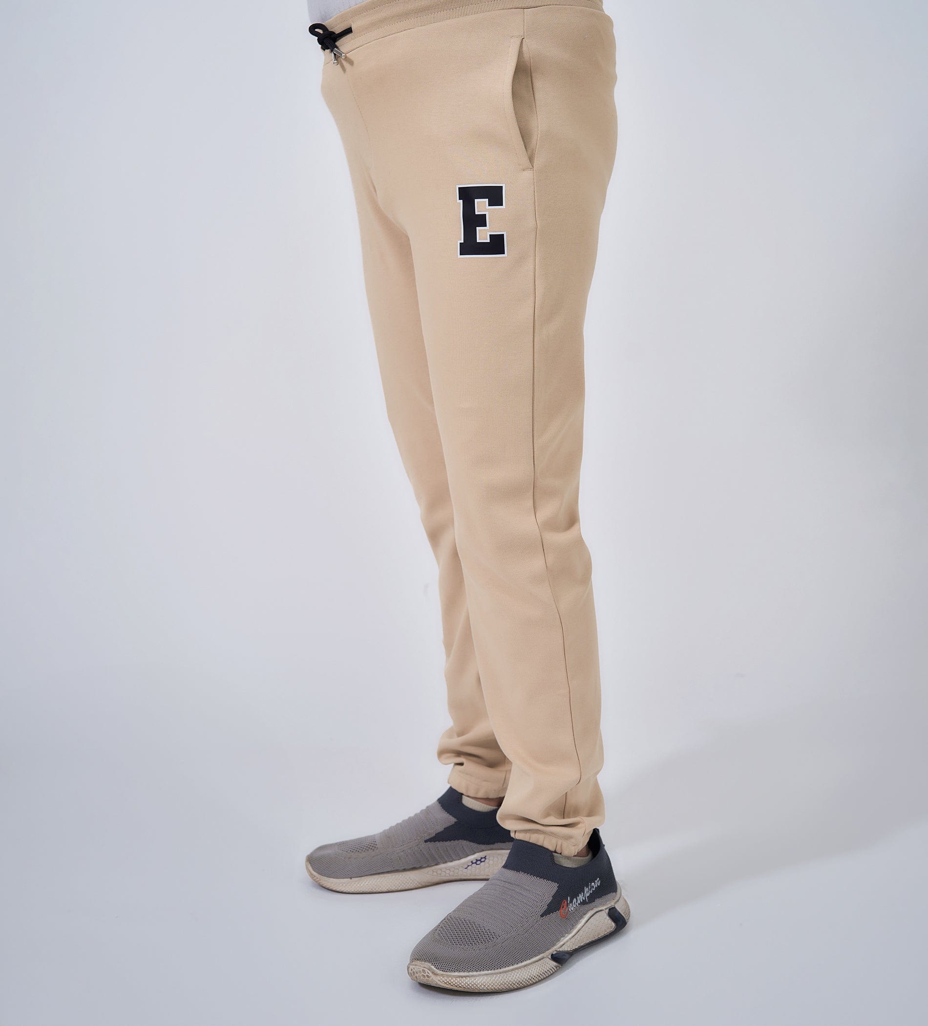 Track Pants Drawstring Trackpants Beige Comfort Joggers