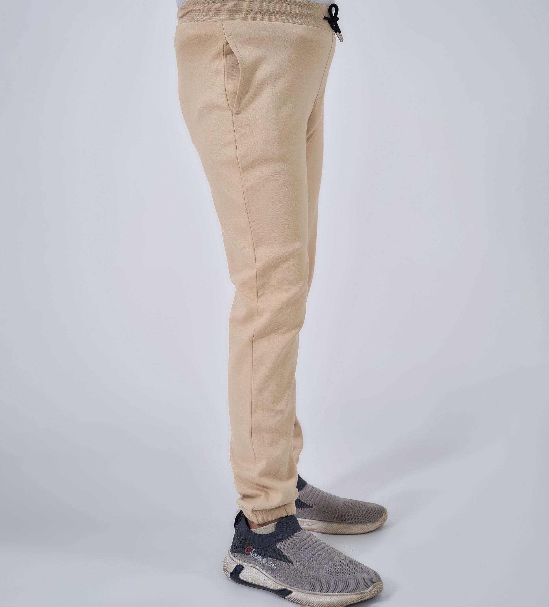 Track Pants Drawstring Trackpants Beige Comfort Joggers