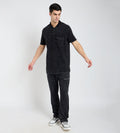 Track Pants Drawstring Trackpants Charcoal Washed Trackpants For Men