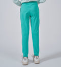 Track Pants Drawstring Trackpants Dynamic pool Green Cotton Trackpants