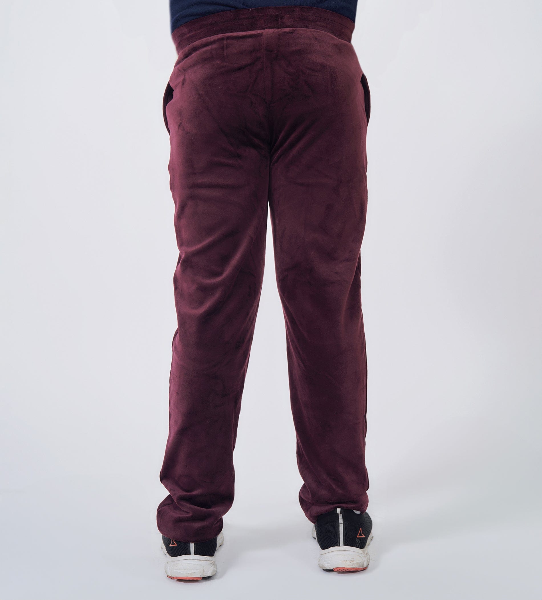 Track Pants Drawstring Trackpants Luxurious Burgandy Velour Trackpants