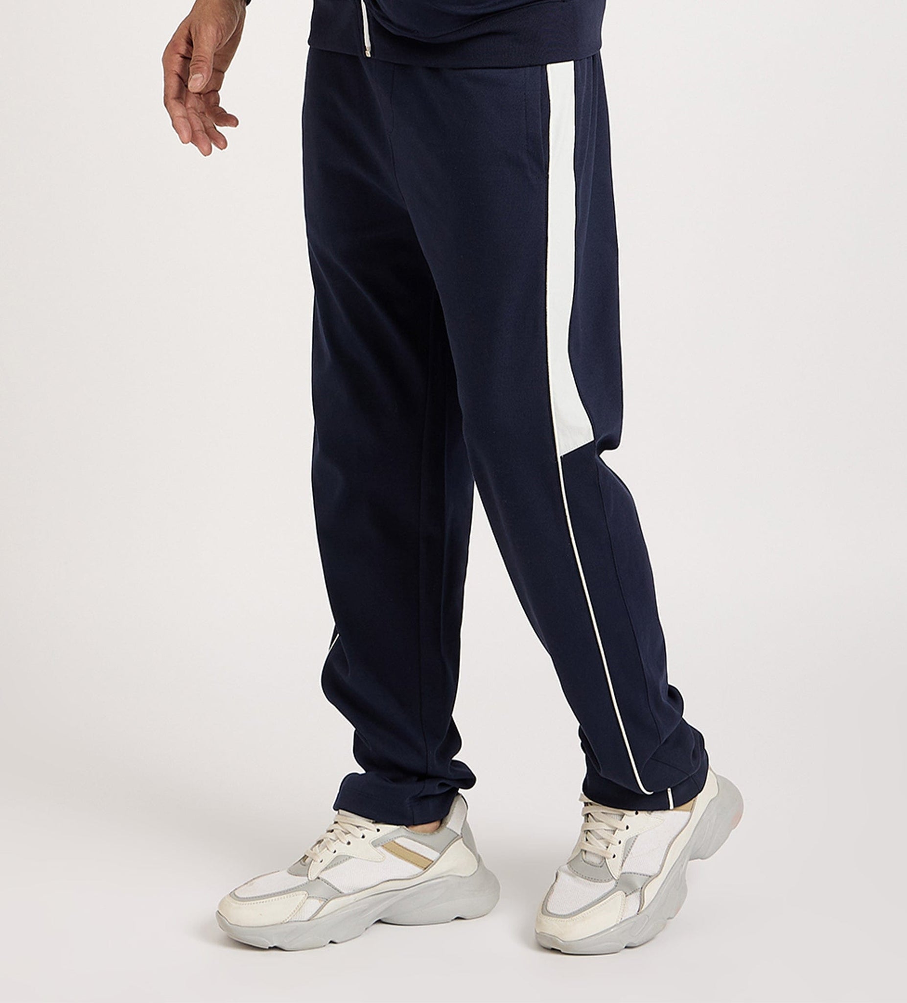 Track Pants Drawstring Trackpants Navy Blue Nautical Anchor Trackpant For Men