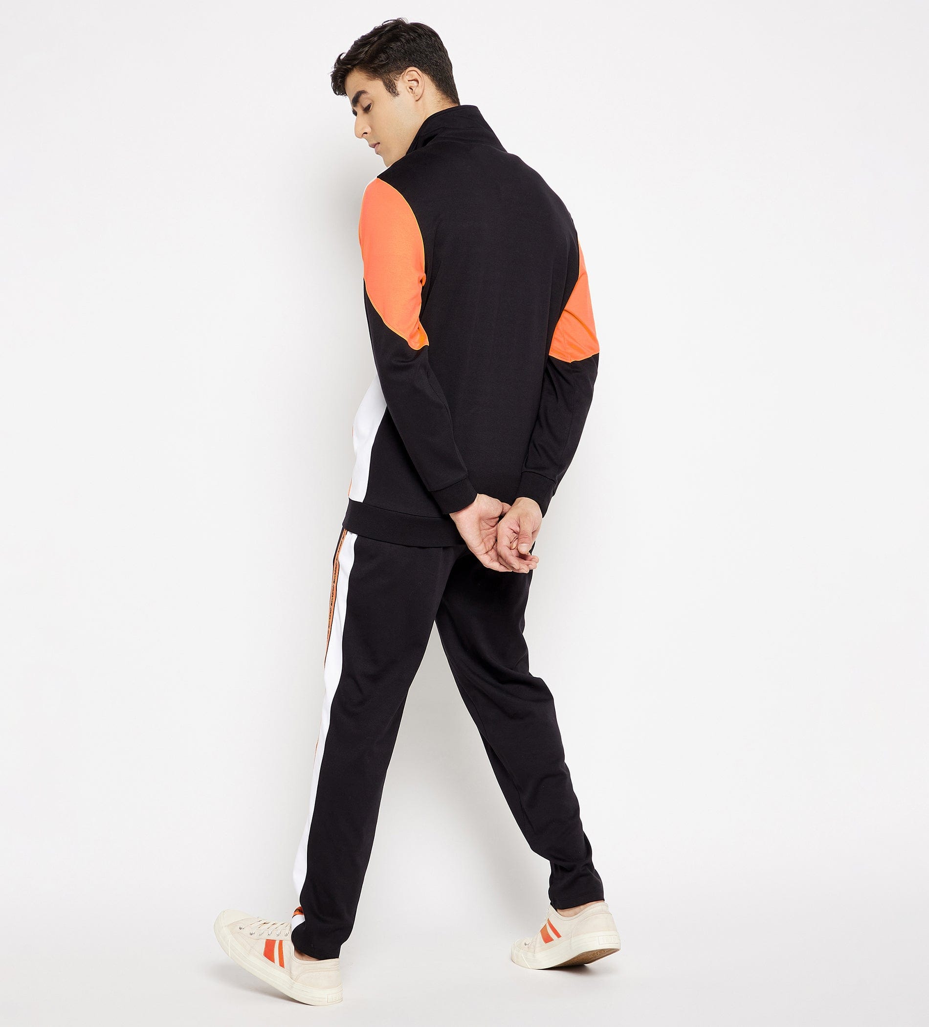 Track Suits All Season Track Suit Black Laced Up Tracksuit for Men