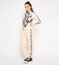 Track Suits All Season Track Suit Mosaic Print Zip Up Regular Tracksuit for Women