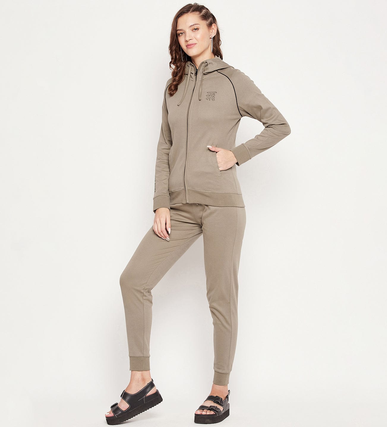 Track Suits All Season Track Suit Mousse Slim Fit Zip up All Season Tracksuit for Women