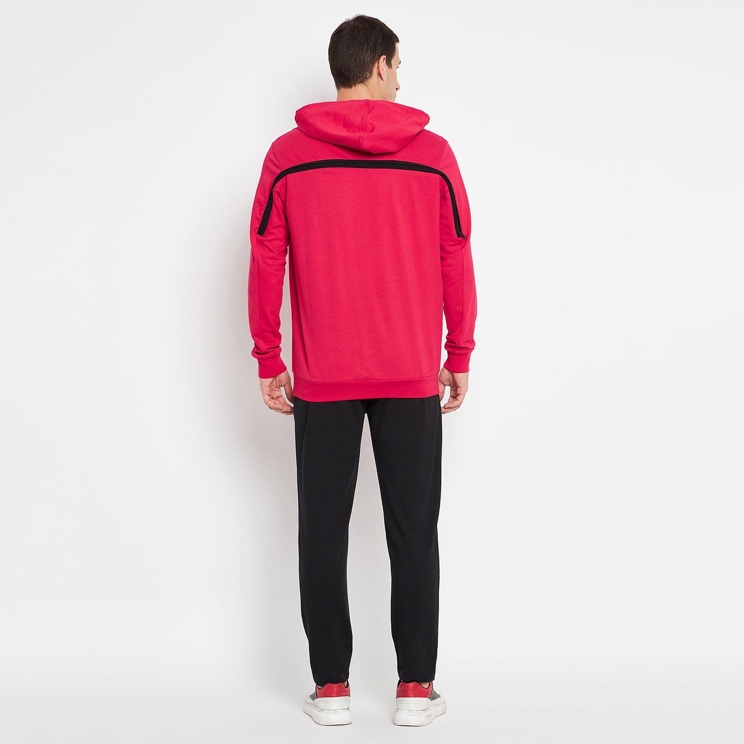 Track Suits All Season Track Suit Pink Stylish Zipper Tracksuit for Men