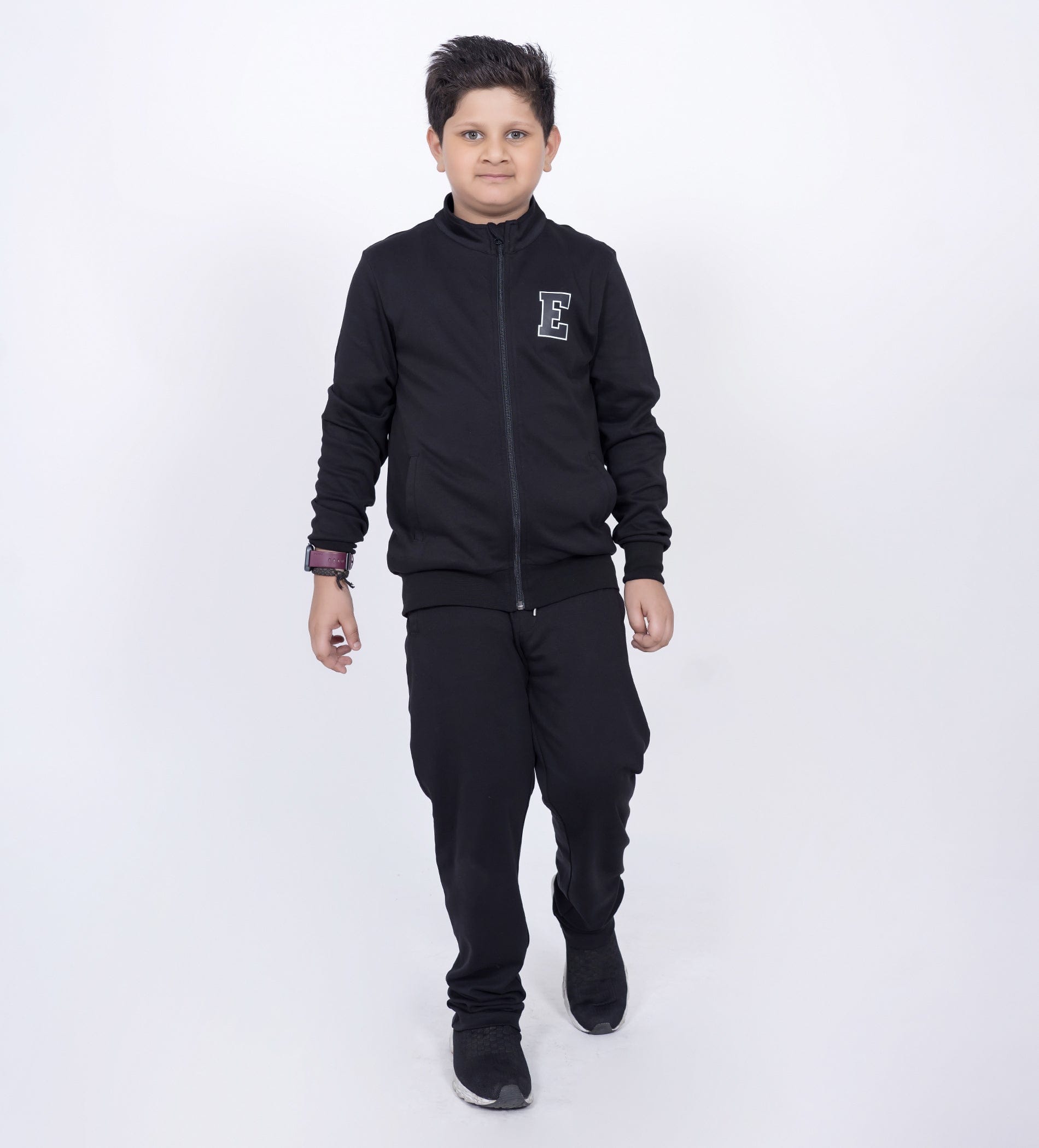 Track Suits All Season Tracksuit E Logo Black Tracksuit