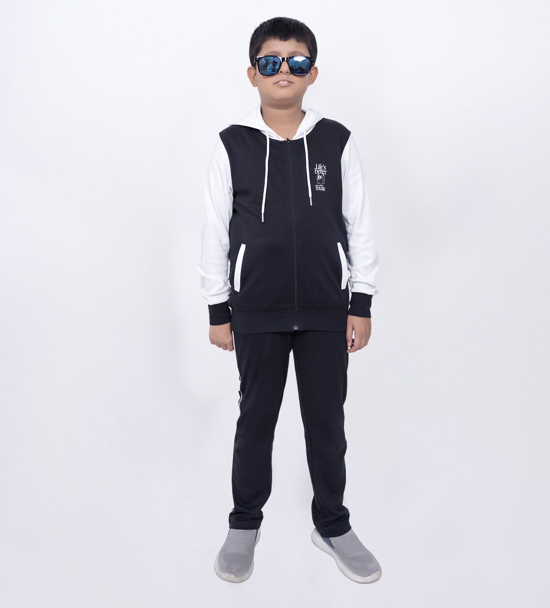 Track Suits All Season Tracksuit Monochrome Cotton Tracksuit