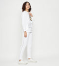 Track Suits Fleece Track Suit White Elegant White Tracksuit for Women