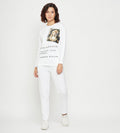 Track Suits Fleece Track Suit White Elegant White Tracksuit for Women