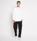 Track Suits Fleece Track Suit White Tiger Print Tracksuit for Men