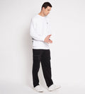 Track Suits Fleece Track Suit White Tiger Print Tracksuit for Men